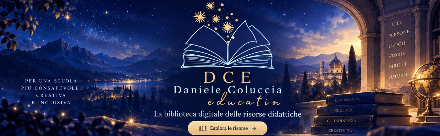 Banner illustrato di Daniele Coluccia Education